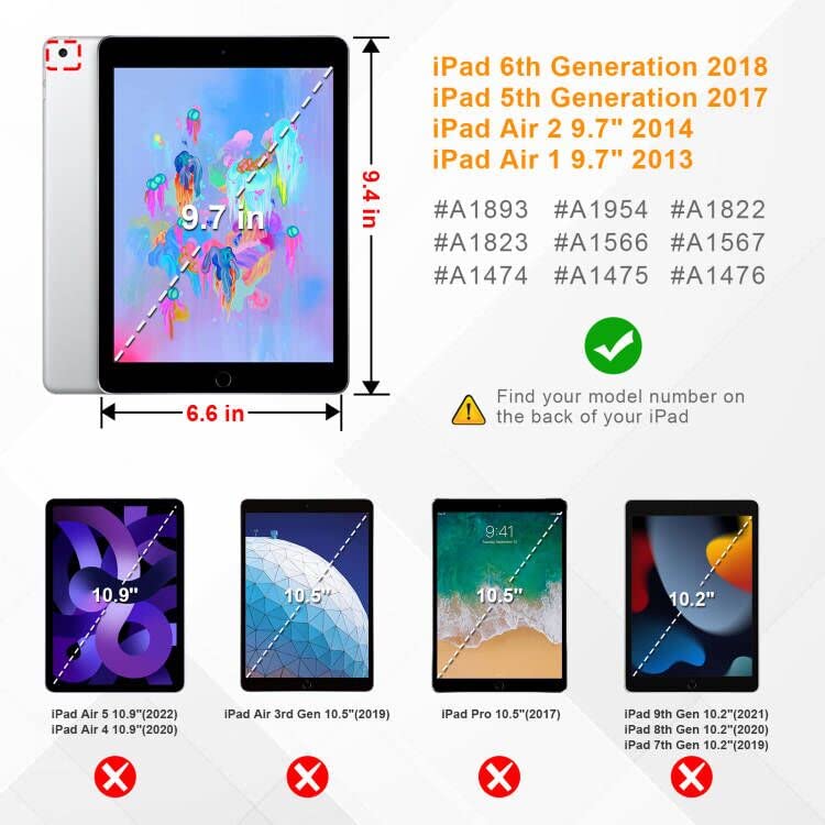 Case for iPad Air 2 9.7" - [SlimShell] Ultra Lightweight Stand Smart Protective Case Cover with Auto Sleep/Wake Feature for iPad Air 2, Black
