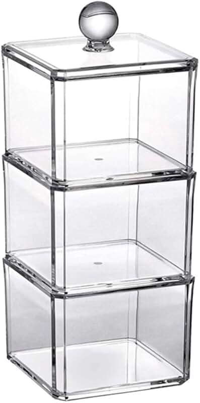 Acrylic Makeup Remover and Cotton Pad Storage Box