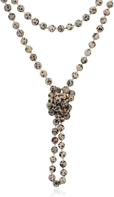60-inch Handmade Multi-Layer Bead Wrap Necklace