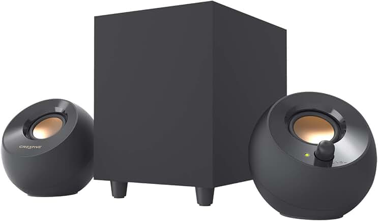 Desktop Speakers with Subwoofer and Far-Field Drivers