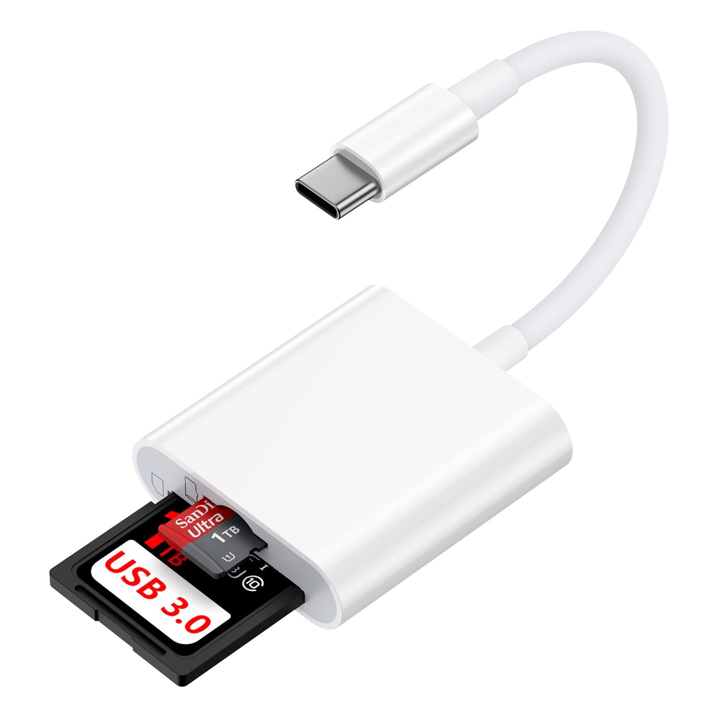 USB C SD Card Reader for Phones and Tablets