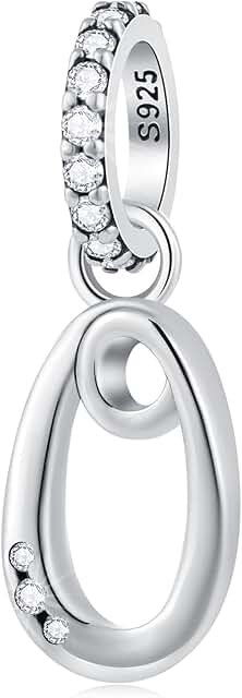 Letter and ampersand charms for necklaces and bracelets