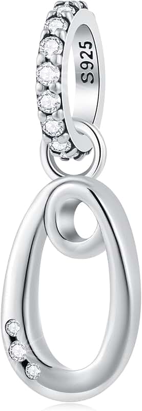 Letter and ampersand charms for necklaces and bracelets