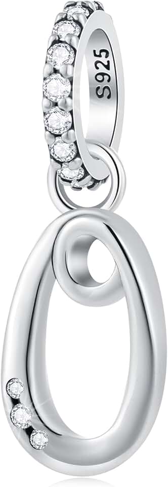 Letter and ampersand charms for necklaces and bracelets