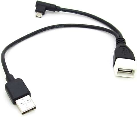 Micro USB to USB OTG and Power Splitter Cable