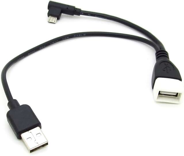 Micro USB to USB OTG and Power Splitter Cable