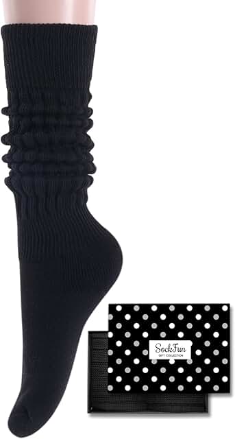 Slouch Cotton Scrunch Socks for Women and Girls