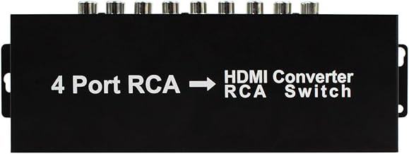 4-Port RCA to HDMI Converter with Switch