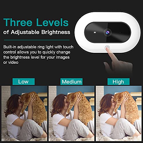 StreamCam N930E with Software, 1080P Webcam with Ring Light and Privacy Cover, Auto-Focus, Plug and Play, Web Camera for Online Learning, Zoom Meeting Skype Teams, PC Mac Laptop Desktop