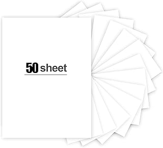 50 Sheets White Cardstock 8.5 x 11 Inch, 250gsm