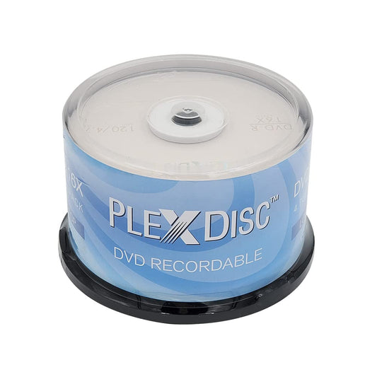 DVD-R 4.7GB 16x Recordable Media Disc, 50 Pack