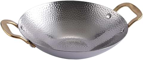 Stainless Steel Dry Pot and Wok Pan for Easy Cleaning