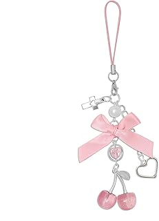 Cute Cherry Phone Charm for Bags and Keys