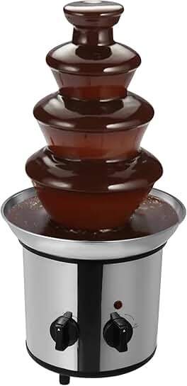 4-Tier Stainless Steel Chocolate Fountain for Dessert