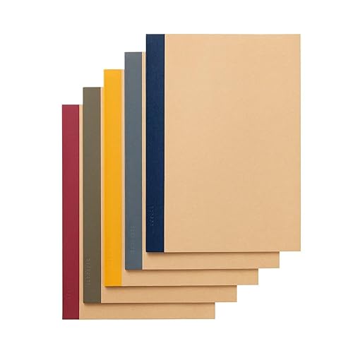 Set of 5 B5 Notebooks with 30 Ruled Sheets