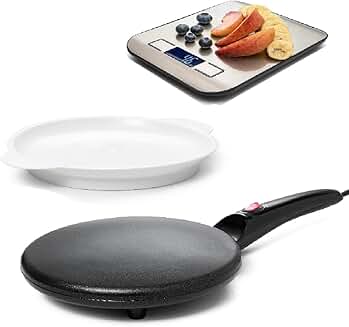 Electric Crepe Maker with Auto Power Off and Nonstick Plate