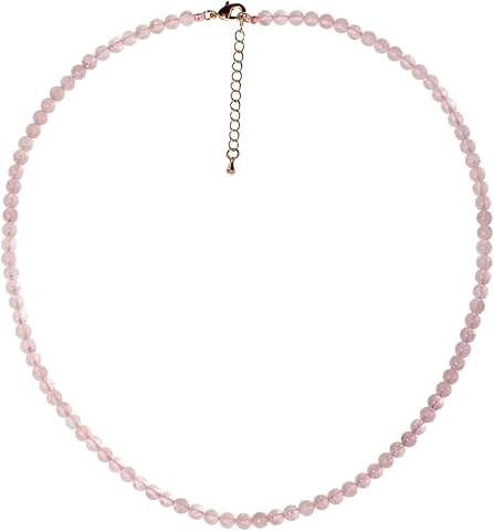 Simple 4mm Beaded Choker Necklace for Women