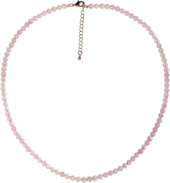 Simple 4mm Beaded Choker Necklace for Women