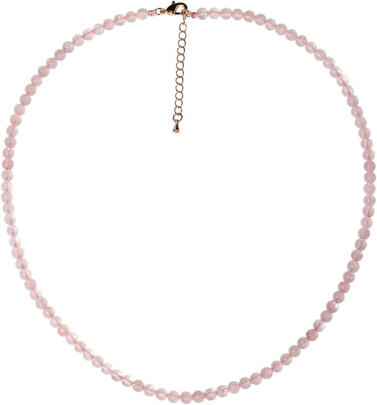 Simple 4mm Beaded Choker Necklace for Women