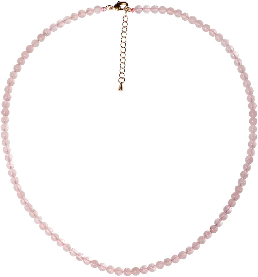 Simple 4mm Beaded Choker Necklace for Women