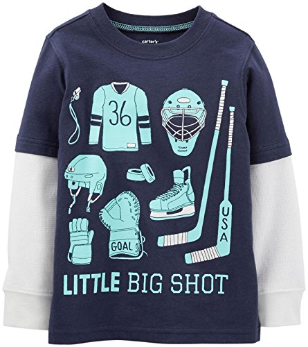 Carter s Baby Boys  Graphic Two Fer  Baby  - Navy - 3 Months