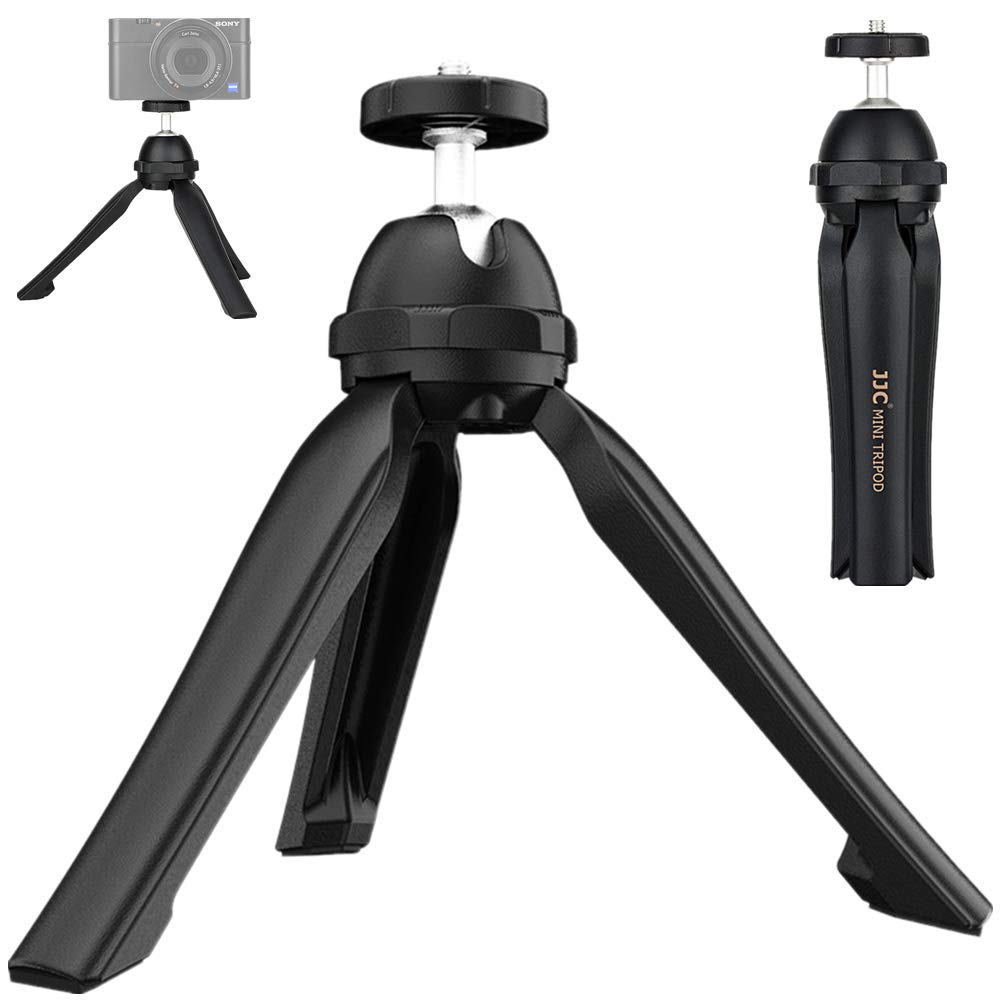 1/4"-20 Male Thread Ball Head Mini Tripod Hand Grip Display Holder Base for Digital DSLR Mirrorless Compact Camera Camcorder Recorder Zoom H6 H5 H4n LED Light Mini Projector