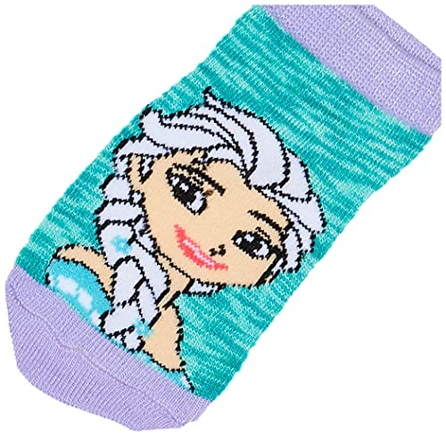 Frozen Girls 5 Pack Shorty Socks, Pink Multi, Fits Sock Size 5-6.5 Fits Shoe Size 4-7.5
