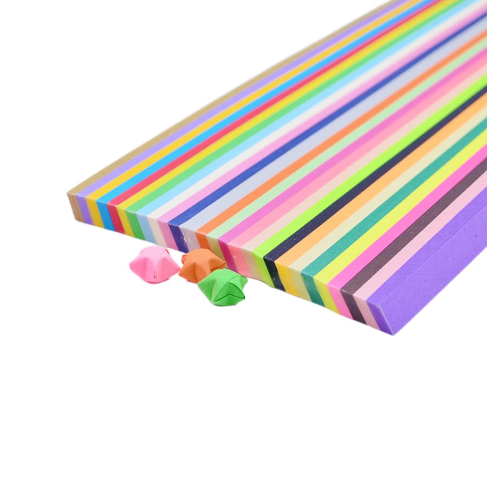 Rainbow Starburst Origami Strips - 540pcs, 27 Colors