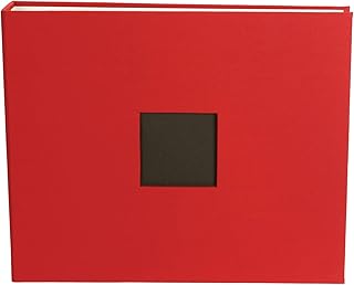 12x12 Red Photo Album with Page Protectors