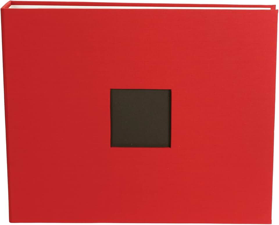 12x12 Red Photo Album with Page Protectors