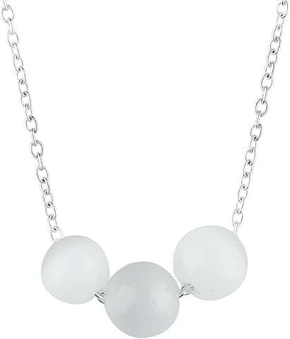Black gemstone necklace with birthstone pendant