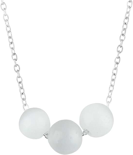 Black gemstone necklace with birthstone pendant
