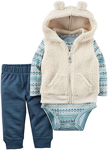 Carter s Baby Boys  Vest Sets 121g800, Tan, NB