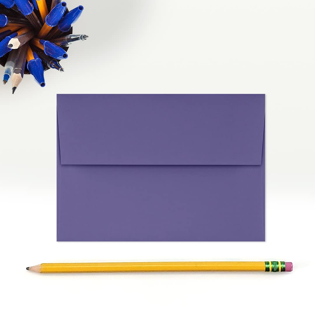 Purple 4Bar Invitation Envelopes, Peel & Press, 50 Pack