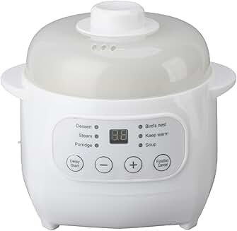 1L Electric Slow Cooker with Dry Burn Protection