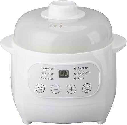 1L Electric Slow Cooker with Dry Burn Protection