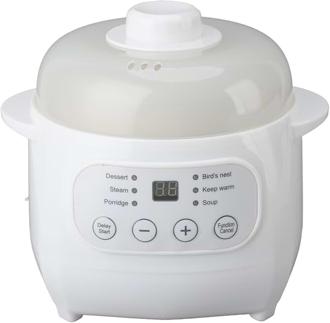 1L Electric Slow Cooker with Dry Burn Protection