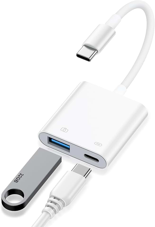 USB C to USB 3.0 Adapter with Charging Port