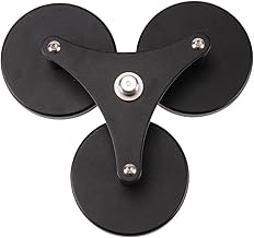 Triple magnetic mount with quick-release tip for GNSS antennas
