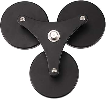 Triple magnetic mount with quick-release tip for GNSS antennas