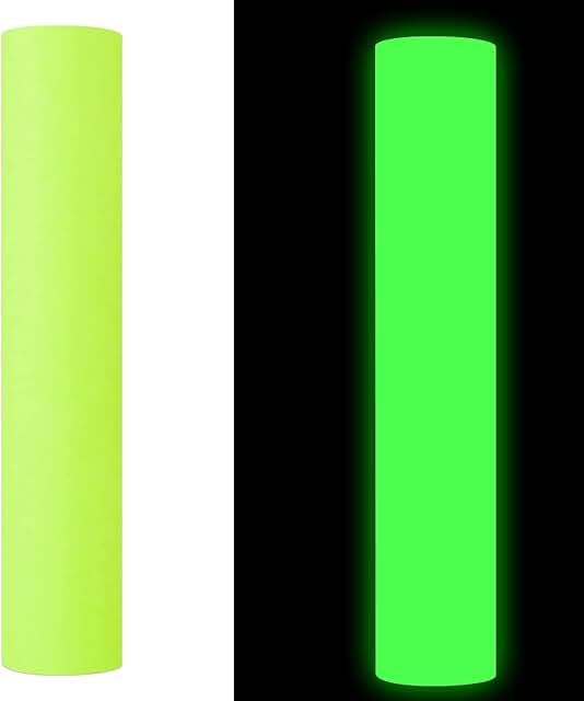 Glow in the Dark Lime Green Vinyl Roll, 12" x 6ft
