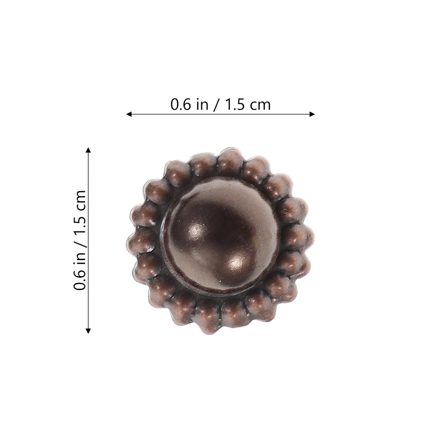 Pearlized Metal Brads for Scrapbooking 20pcs