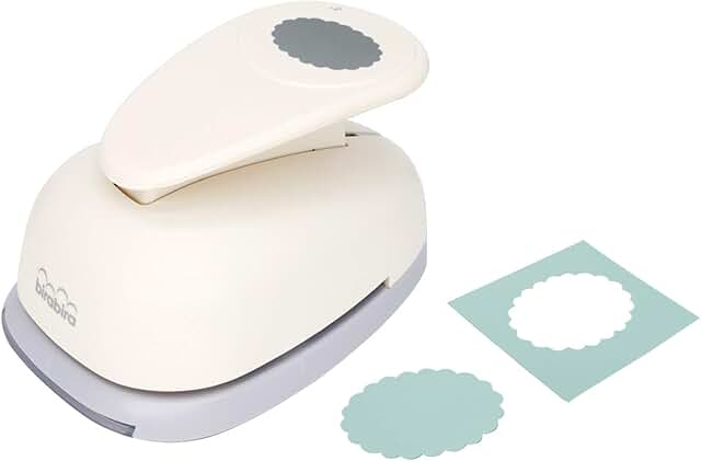 3-inch Scalloped Ellipse Craft Punch for Paper and Card Arts