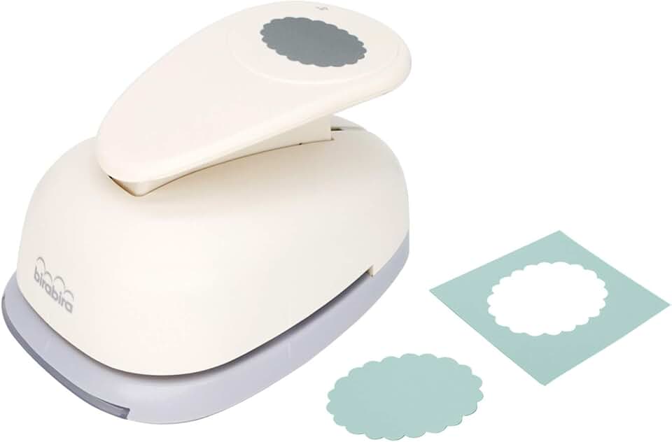 3-inch Scalloped Ellipse Craft Punch for Paper and Card Arts