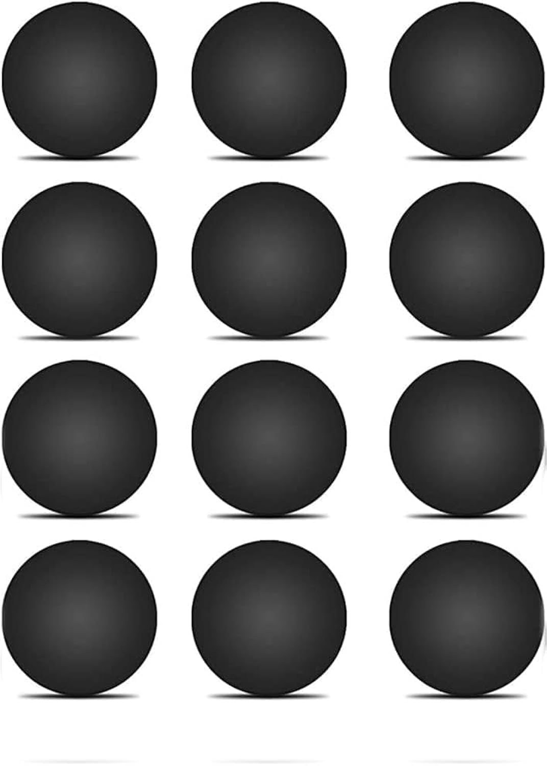 12 Rubber Silicone Feet with Adhesive, 0.575 inch Diameter