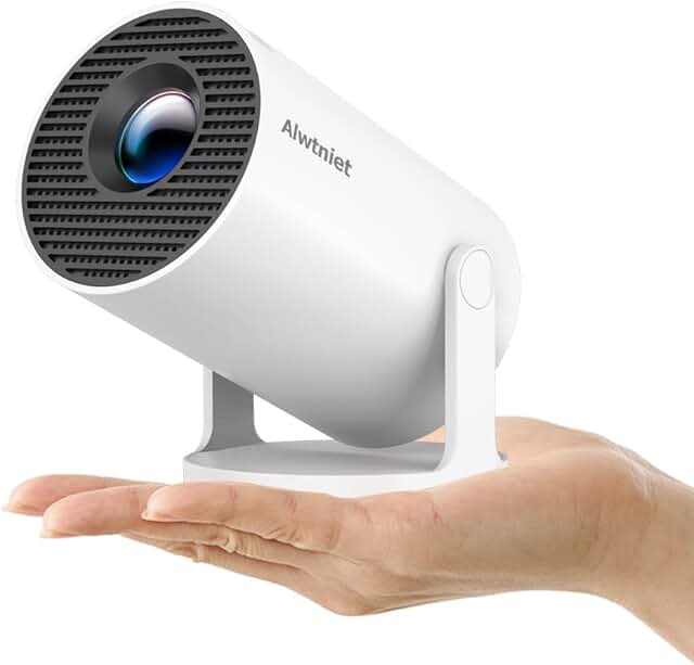 Mini Portable 4K WiFi Bluetooth Projector with Auto Keystone