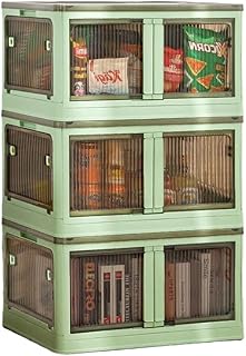 Stackable Plastic Storage Bins with Lids and Wheels