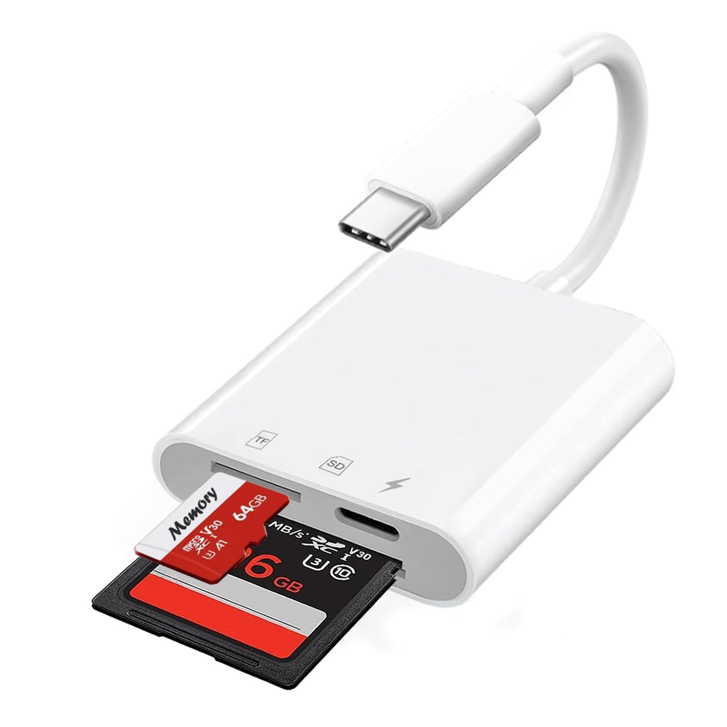 USB C SD Card Reader for Phone, iPad, Mac, and More