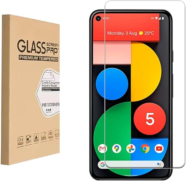 Tempered Glass Screen Protector for Pixel 5