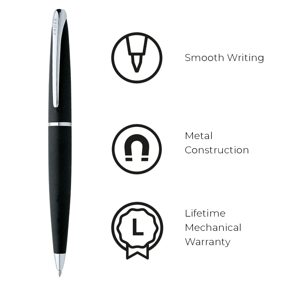 Refillable Black Ballpoint Pen in Gift Box